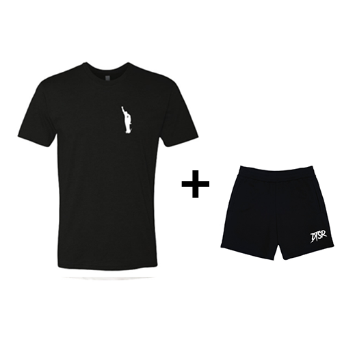 Black Dynasty Logo Tee and Black DTSR Shorts